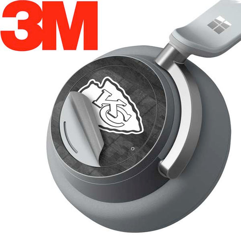 NFL Kansas City Chiefs Black & White Surface Headphones Skin